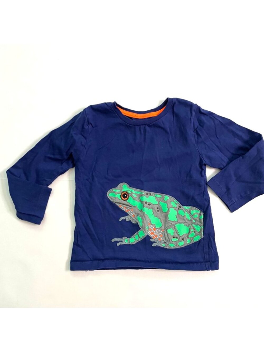 Mini Boden Dart Frog Applique Tee, Size 3/4